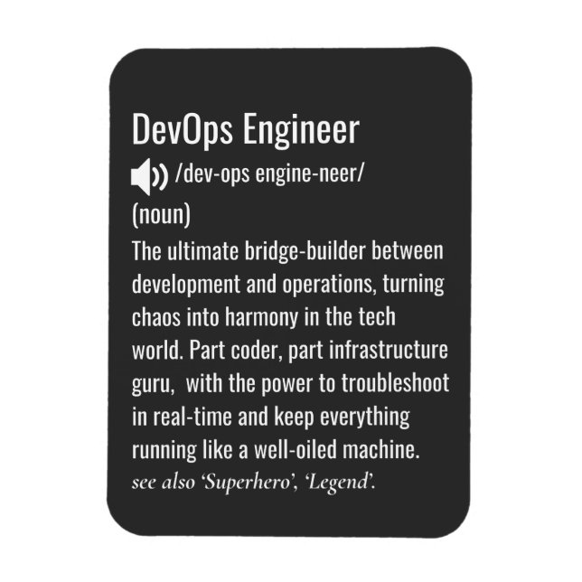 DevOps ingenjörsdefinition  Magnet (Vertikal)