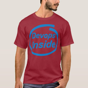 Devops Inside lustigt programmer-software T Shirt