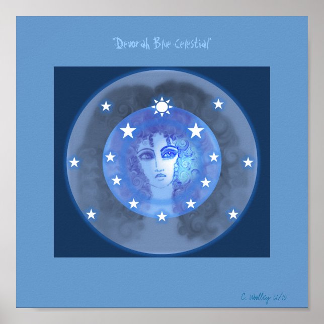 "Devorah Blue Celestial" Poster (Framsidan)