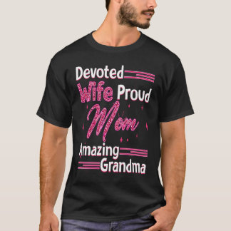 Devored Maka Proud Mamma Fantastisk Grandma Mamma  T Shirt