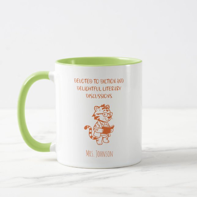 Devoted To Diction Delightful Literary Discussions Mugg (Vänster)