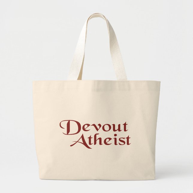 Devout Atheist Jumbo Tygkasse (Framsidan)