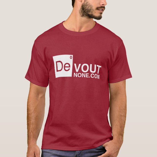 DevoutNone.com logotyp T Shirt (Framsida)