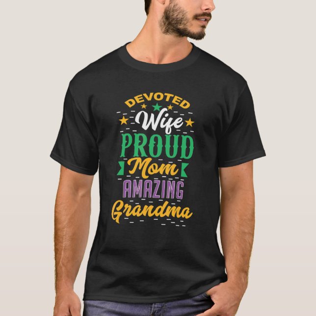 Devoved Proud Mamma Fantastisk Grandma Womens 1 T Shirt (Framsida)
