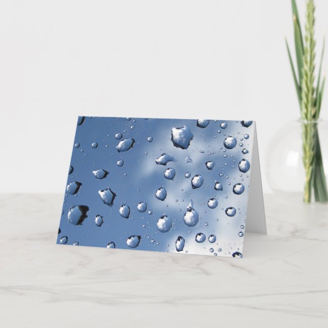 Dew Drop Fibonacci Spiral, naturpoetry Kort (Framsida)