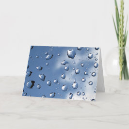 Dew Drop Fibonacci Spiral, naturpoetry Kort