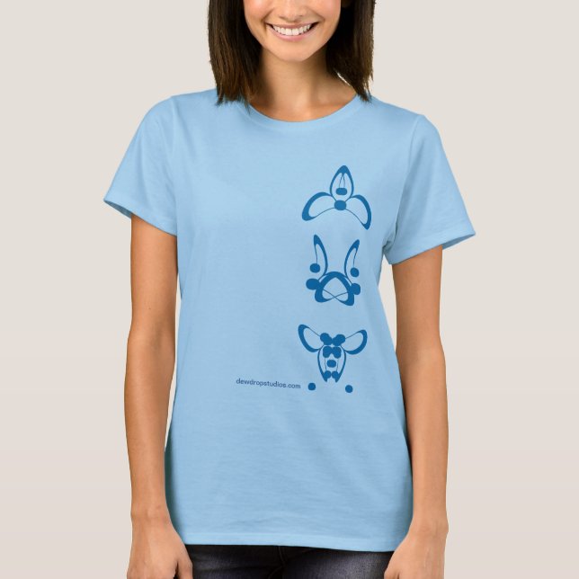 dewdropstudioslogomorphs tee shirt (Framsida)