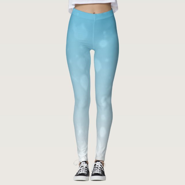 Dewdrott: White Art Mode Design Leggings (Framsida)
