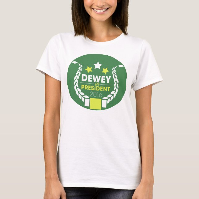 Dewey 4 Prez-Tanktop (rund logotyp) T Shirt (Framsida)