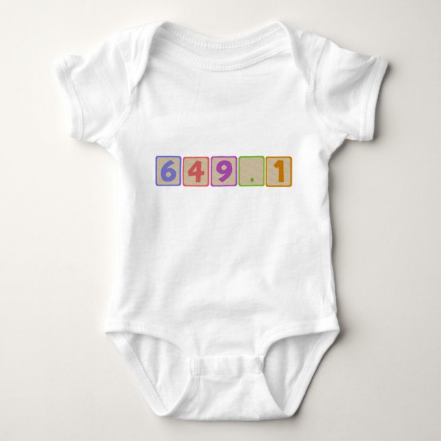 Dewey baby tee shirt (Framsida)