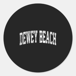Dewey Beach Delaware De Vintage Athletic Sports De Runt Klistermärke