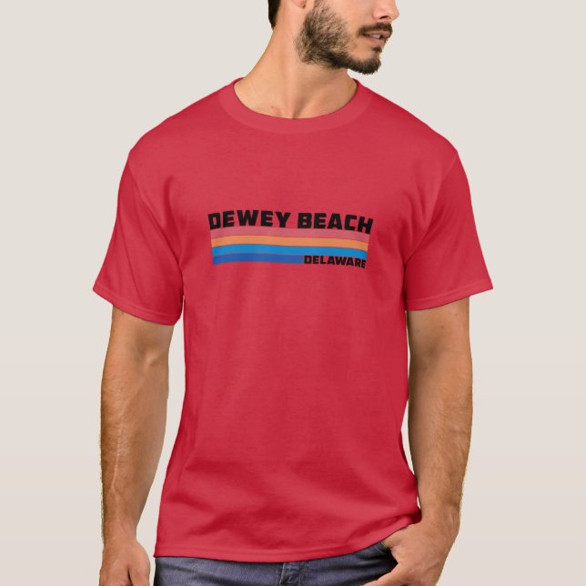 Dewey Beach Delaware Oversized T Shirt (Framsida)
