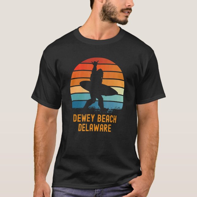 Dewey Beach Delaware Sasquatch Souvenir 1 T Shirt (Framsida)