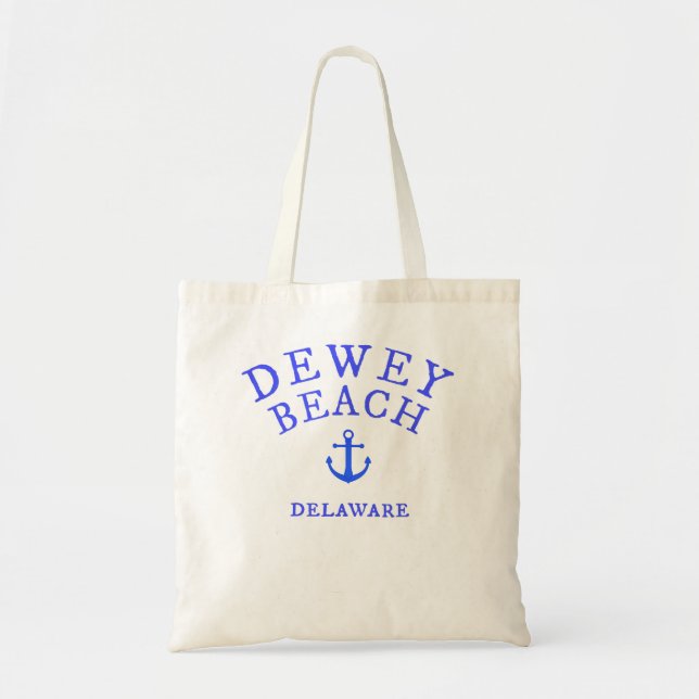 Dewey Beach, Delaware Sea Tee, Nautical Them Tygkasse (Framsidan)