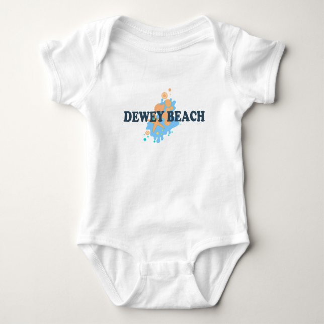 Dewey Beach. T Shirt (Framsida)