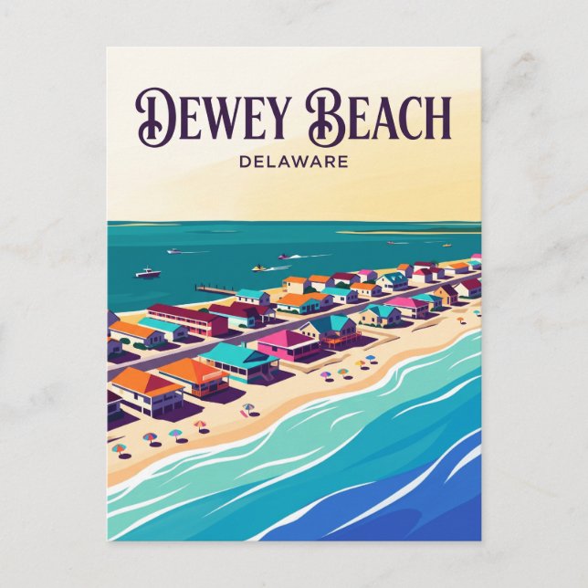 Dewey Beach USA Vykort (Framsida)