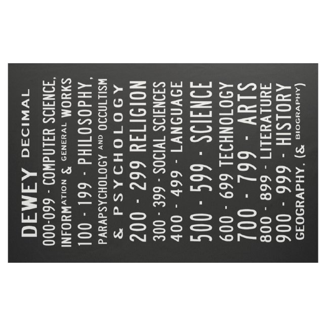 Dewey Decimal Busroll - Tjock kvartal Tyg (Fat Quarter)