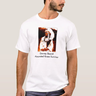 Dewey skägg, Dewey BeardWounded knäöverlevande T Shirt