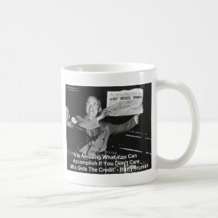 Dewey Slår Truman Roliga Gåvor Tees Knappar Etc Kaffemugg