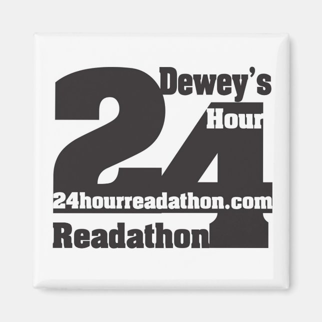Deweys 24 timmars Readathon Magnet (Framsidan)