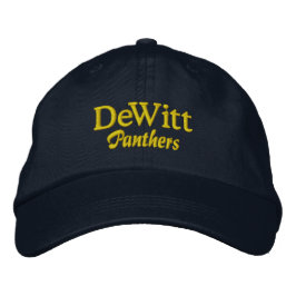 DeWitt High School Embroied Baseball Hat Broderad Keps