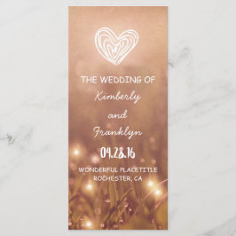 Dewy Grass Rustic Bröllopsprograms Program