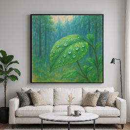 Dewy Löv - Pastel Painting Stil Nature Art Poster