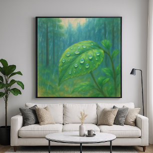 Dewy Löv - Pastel Painting Stil Nature Art Poster