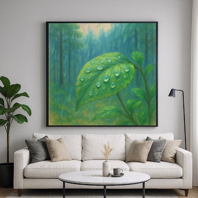 Dewy Löv - Pastel Painting Stil Nature Art Poster (Skapare uppladdad)