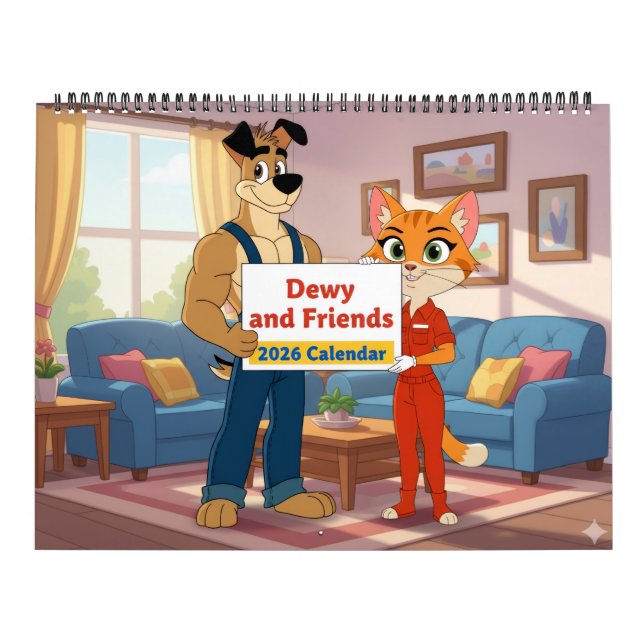 Dewy och vänner 2026 kalender (Omslag)