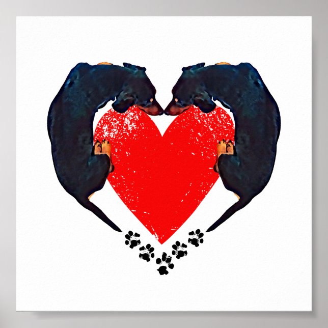 Dex Art-utskrift för "Puppy Kärlek" Poster (Framsidan)