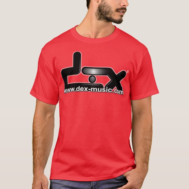 DEX MUSIC OFFICIAL T-SHIRT RED (Framsida)