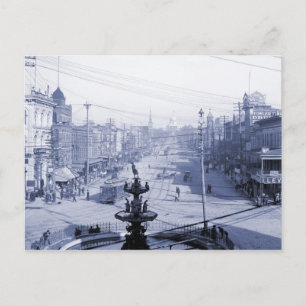 Dexter Avenue och Huvudstad, Montgomery AL Vykort