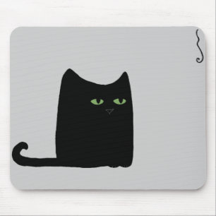 Dexter den feta svart katten Mousepad (anpassadet) Musmatta