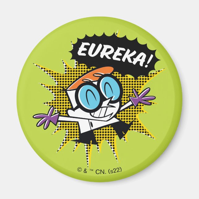Dexter "Eureka!" Bildtext för raster Magnet (Framsidan)