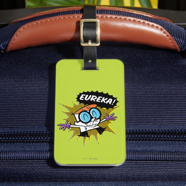 Dexter "Eureka!" Halftone Callout Graphic Bagagebricka (Framsida Insitu 2)