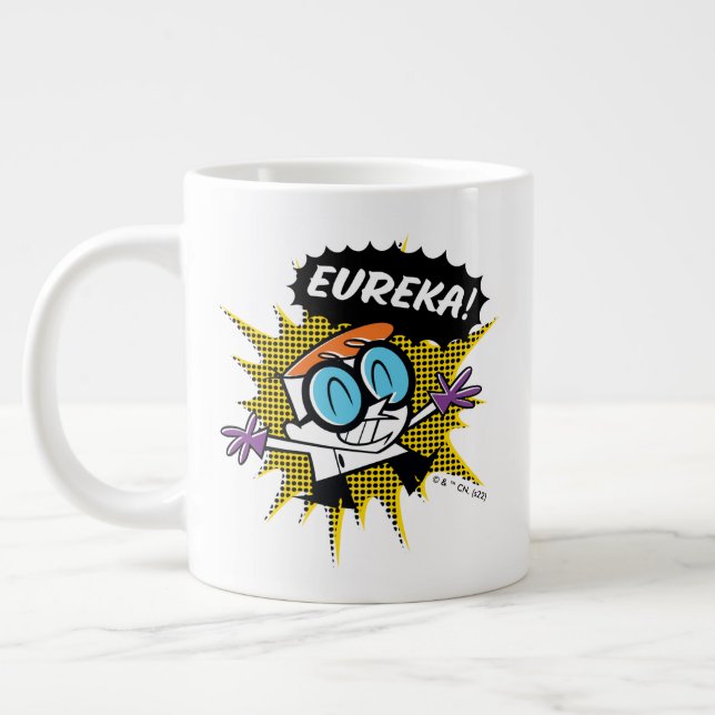 Dexter "Eureka!" Halftone Callout Graphic Jumbo Mugg (Vänster)