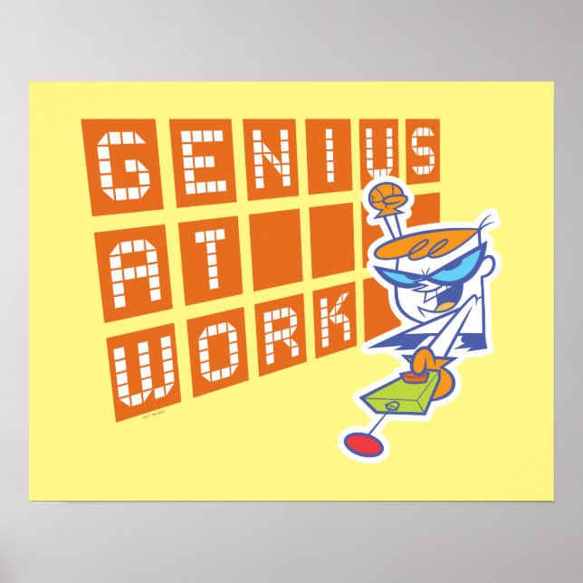 Dexter "Genius at Work" Poster (Framsidan)