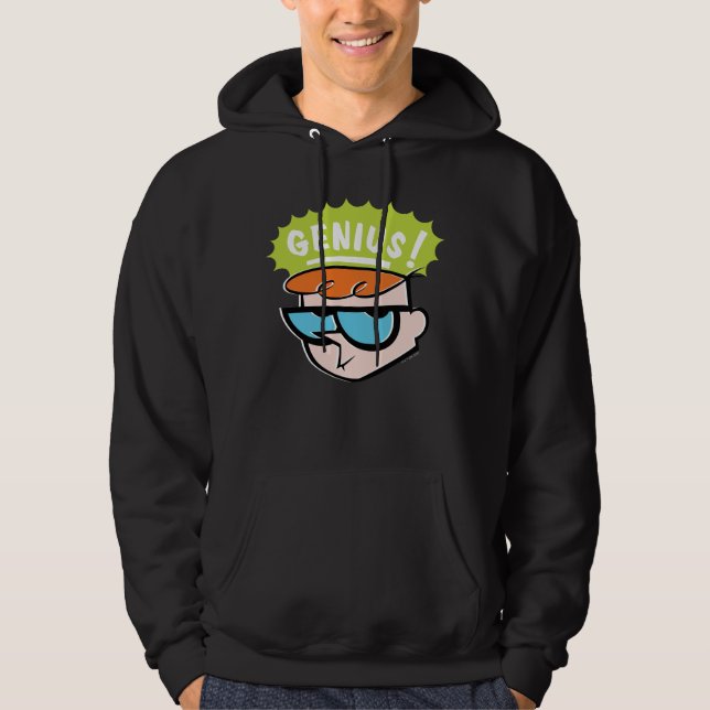 Dexter "Genius" Callout Graphic Hoodie (Framsida)