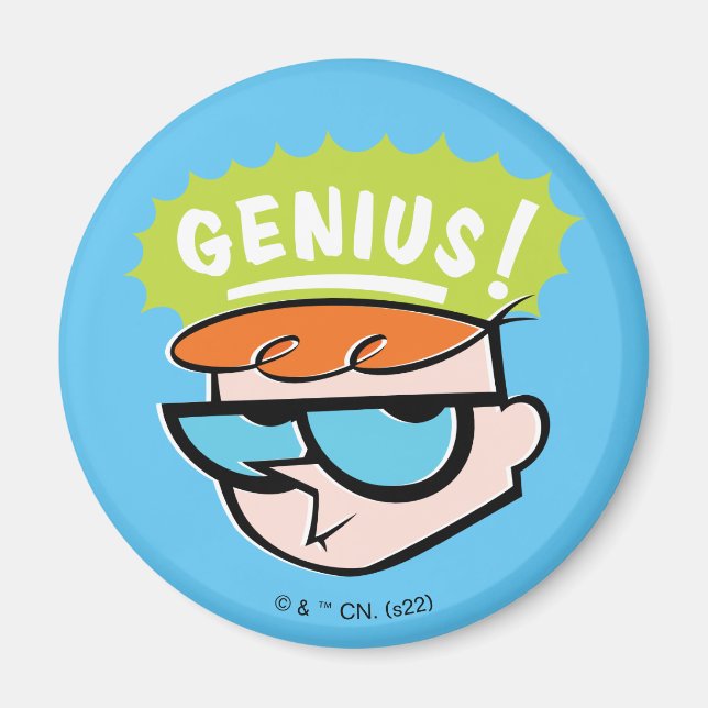 Dexter "Genius" Callout Graphic Magnet (Framsidan)