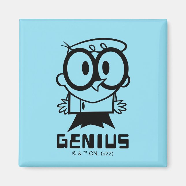 Dexter "Genius" dispositionsgrafik Magnet (Framsidan)