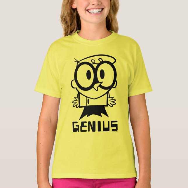 Dexter "Genius" dispositionsgrafik T Shirt (Framsida)