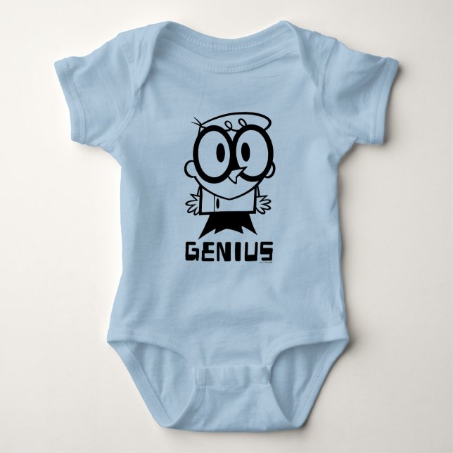 Dexter "Genius" dispositionsgrafik T Shirt (Framsida)