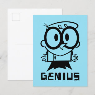 Dexter "Genius" dispositionsgrafik Vykort
