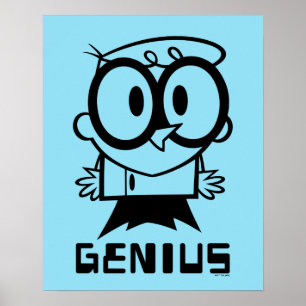 Dexter "Genius" Outline Graphic Poster