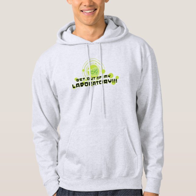Dexter, lämna mitt laboratorium!! hoodie (Framsida)