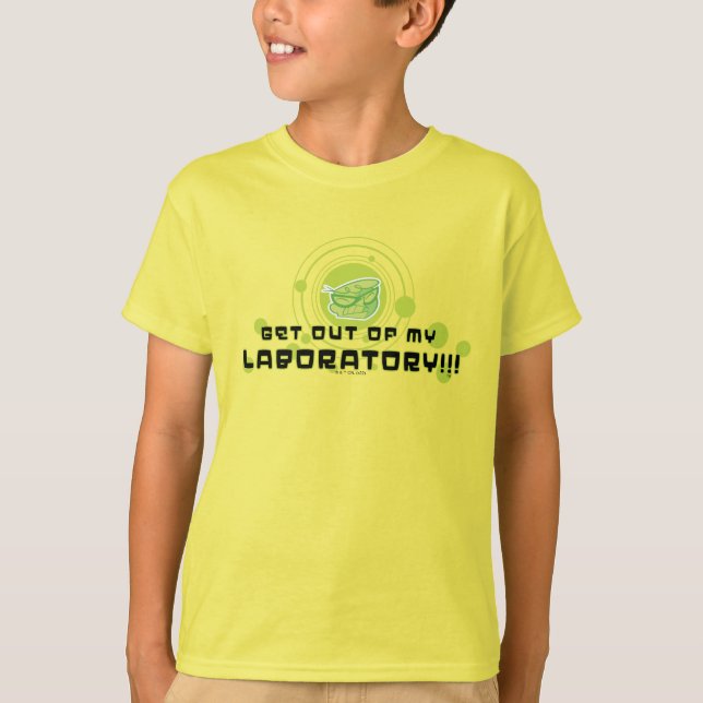 Dexter, lämna mitt laboratorium!! t shirt (Framsida)