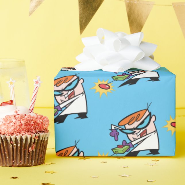 Dexter med fjärrkontroll presentpapper (Födelsedagsfest)