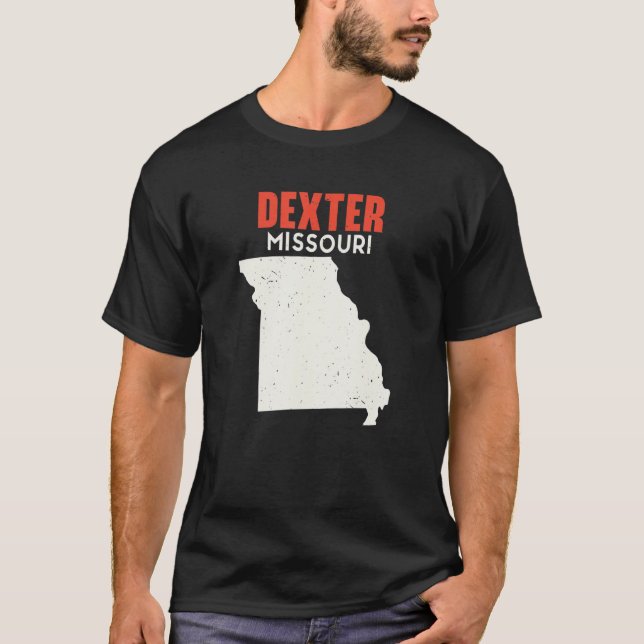 Dexter Missouri USA State America Travel Missouria T Shirt (Framsida)