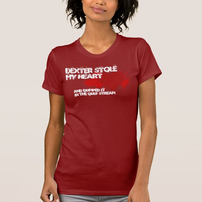Dexter Stole mitt hjärta Tee Shirt (Framsida)